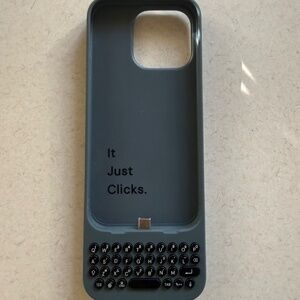 Clicks - Keyboard Clavier Clicks iPhone 15 Pro - Blue/Gray Founders Edition